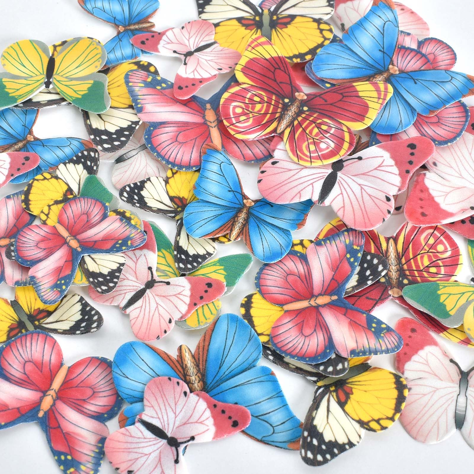 Farfalle Commestibili Per Torte - 40 Pezzi, Decorazioni Per Cupcake E Dessert - Foto 12