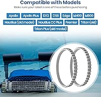 Vista 3 de Paquete de 2 pistas de sincronización para limpiador de piscinas grises, compatible con modelos de limpiador de piscinas desde 2006 hasta