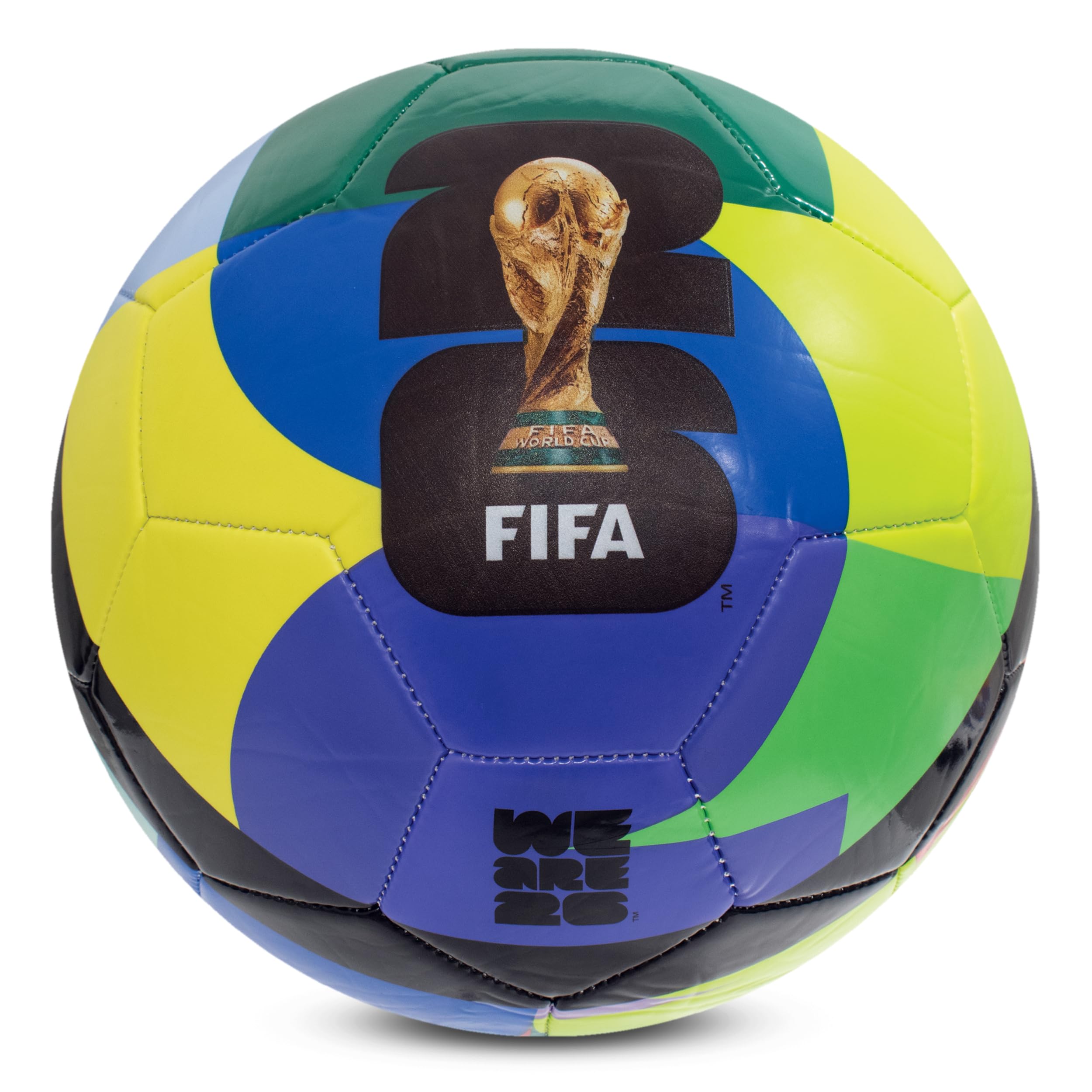 Hy-Pro Officially Licensed FWC26 Size 5 Football - Training Ball with Trophy Design & Host Nations Graphics, Football Gifts for Boys - FIFA World Cup 2026 Design - 2
