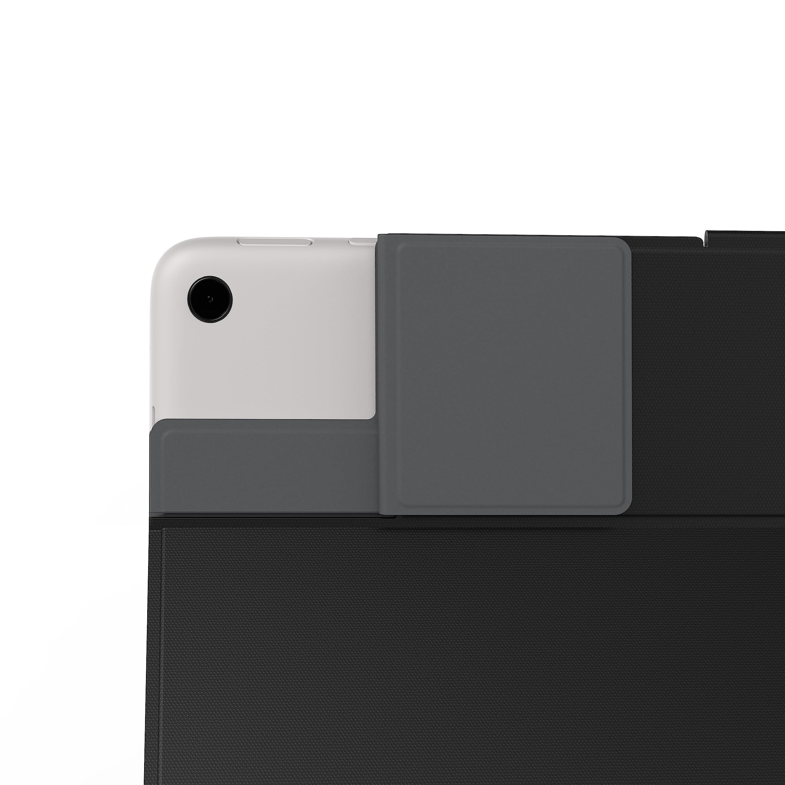 Speck Google Pixel Tablet Case & Stand 2023 - Slim Foldable Design, Adjustable Viewing Angles, Camera Lens Protection Google Pixel Tablet Stand & Case - On, Off Magnet - Black & White MagFolio