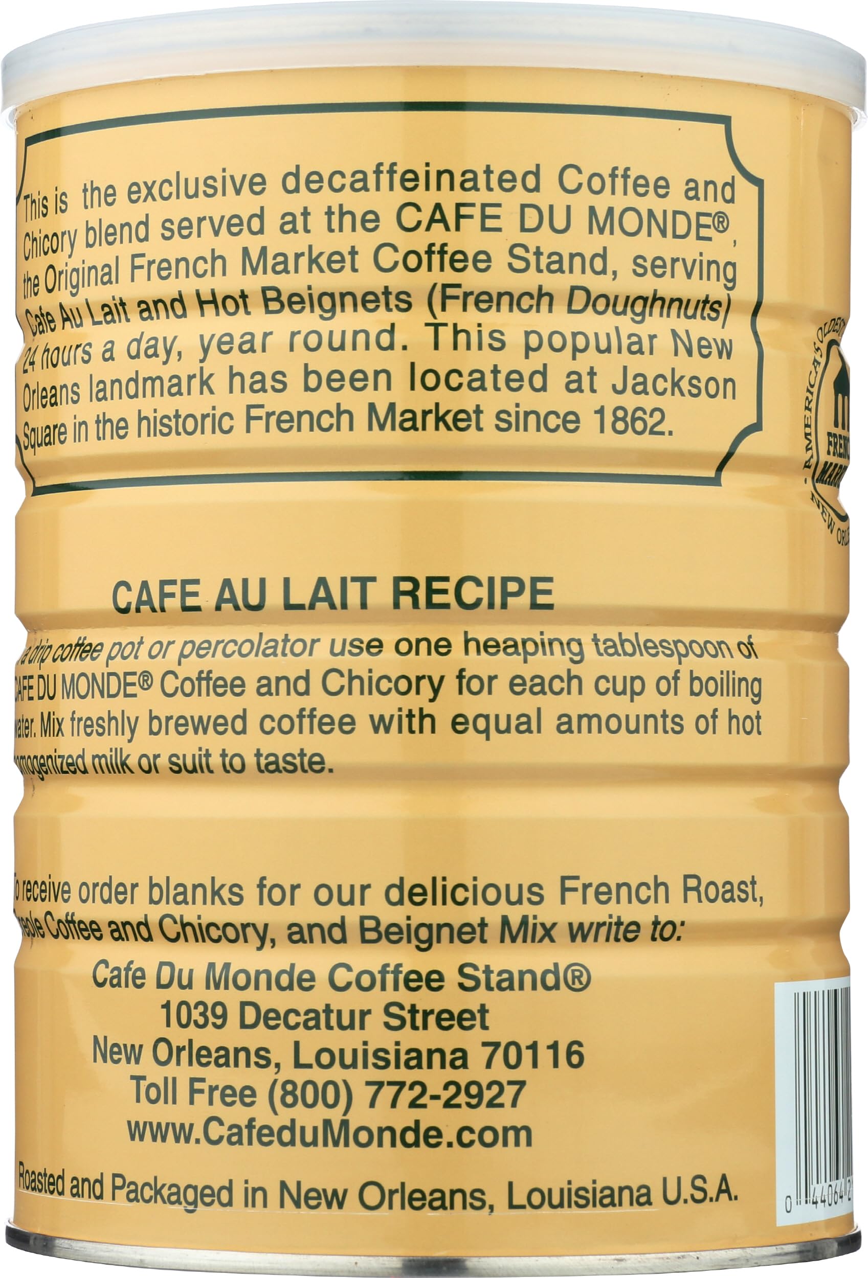 Cafe Du Monde Chicory Decaffeinated