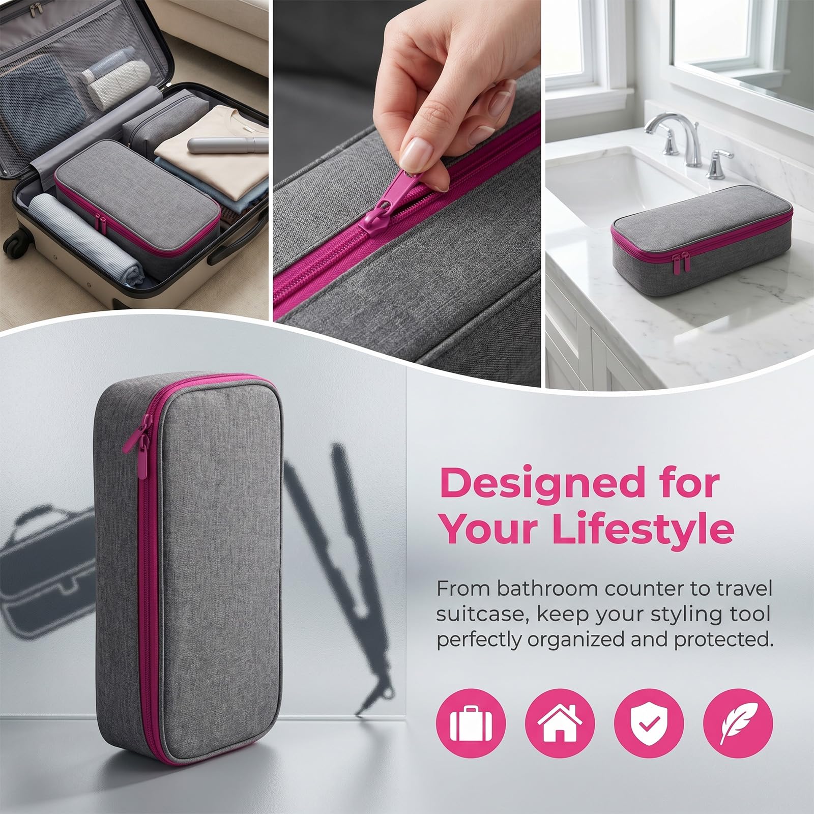 Custodia rigida da viaggio Revlon per asciugacapelli One Step Spazzola volumizzante Styler