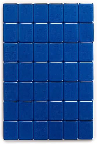 Miniatura 8 de Yellow Mountain Imports American Mahjong Set, Indigo Tides - Estuche suave azul, 4 estantes todo en uno con empujadores, monedas de puntuación