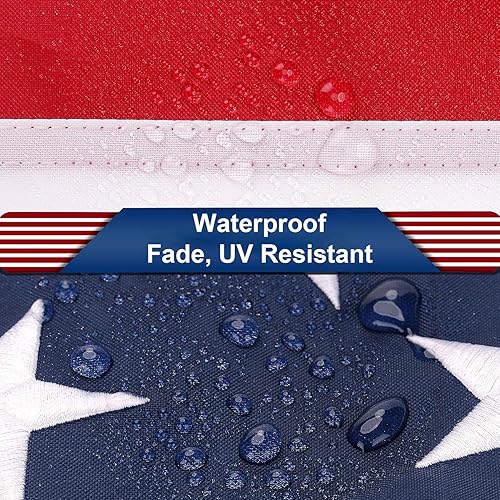 Miniatura 4 de Bandera estadounidense de 3 x 5 para exteriores, bandera estadounidense resistente de 3 x 5 pies, banderas estadounidenses para exteriores de 3 x 5,