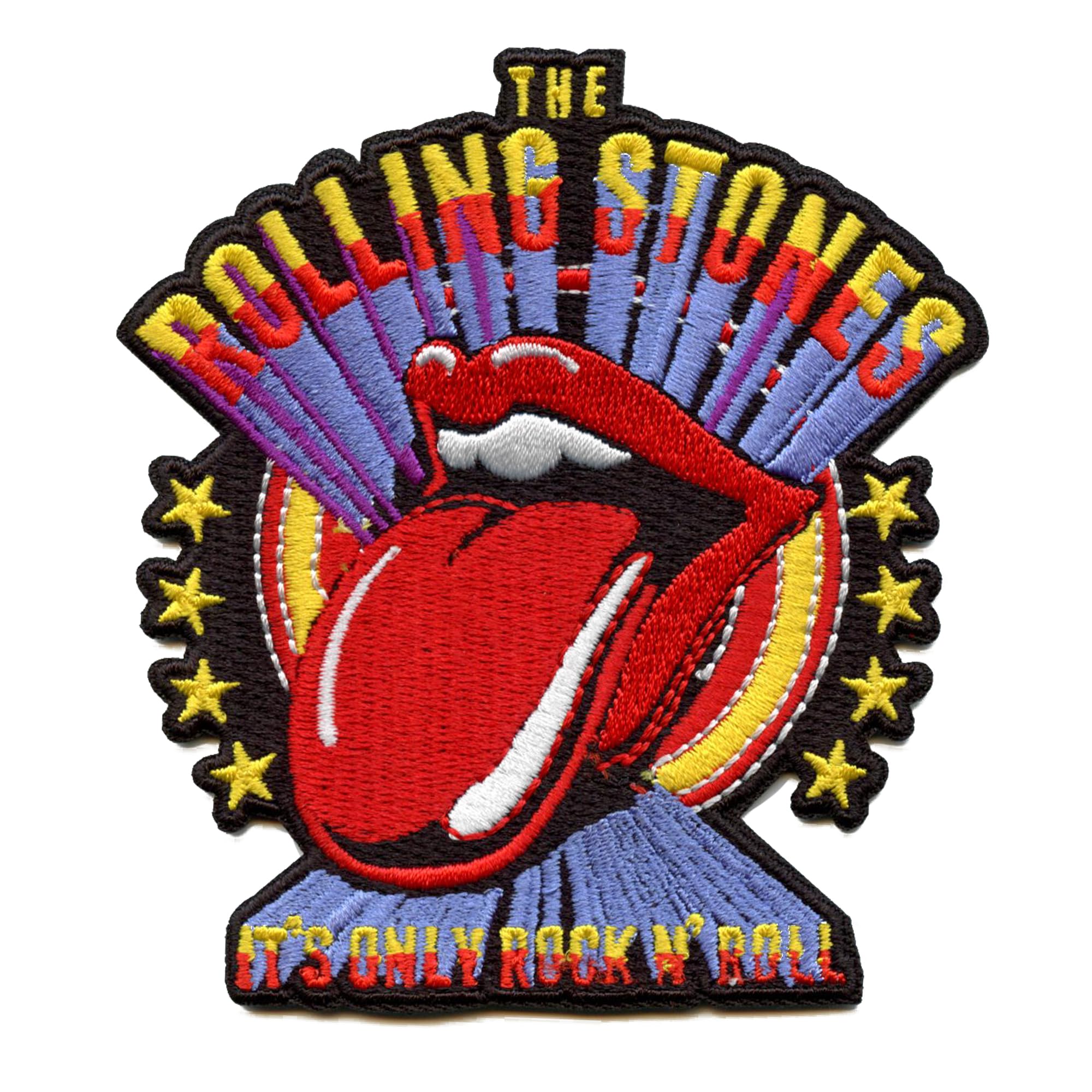 C&D Visionary Yellow, Red, Blue Rolling Stones Vintage Poster Patch