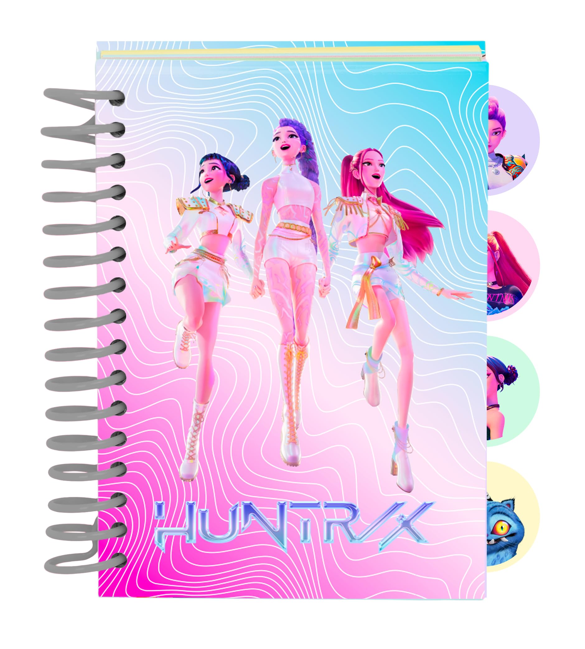 K-POP Demon Hunters โ Stationery โ Notepad A6, Notebook, Notebooks, Ideal for School Age Children, Comfortable and Versatile, Resistance, 10.5 x 14.8 cm