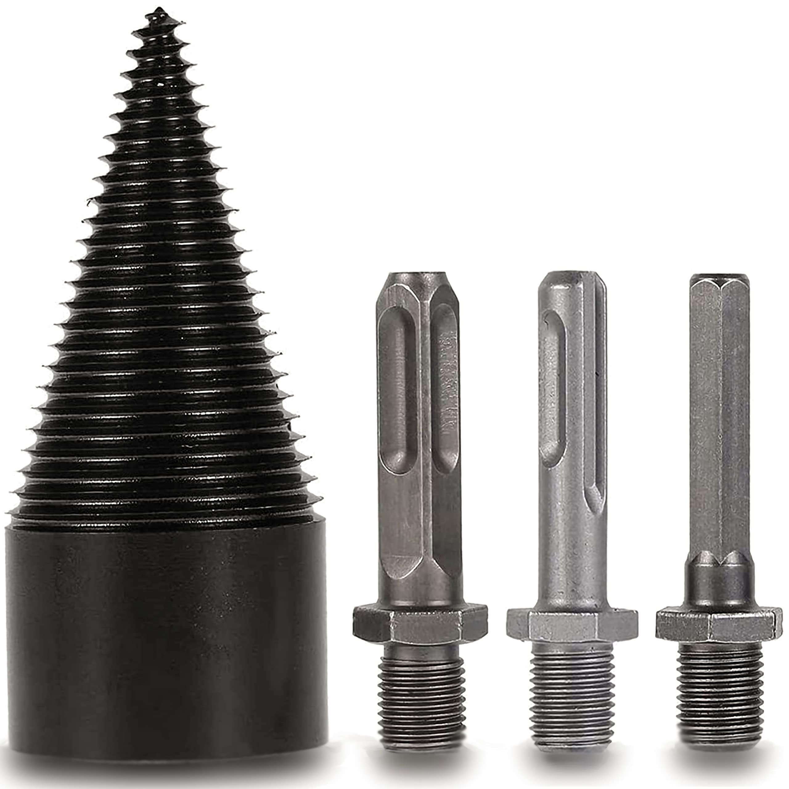 Legna da Ardere Spaccalegna Smontabile Coni Kindling Legno Spaccatura Tronchi Bit Log Splitter Vite Cono Accensione Legna Da Ardere Splitter per Uso Domestico Elettrico Trapano