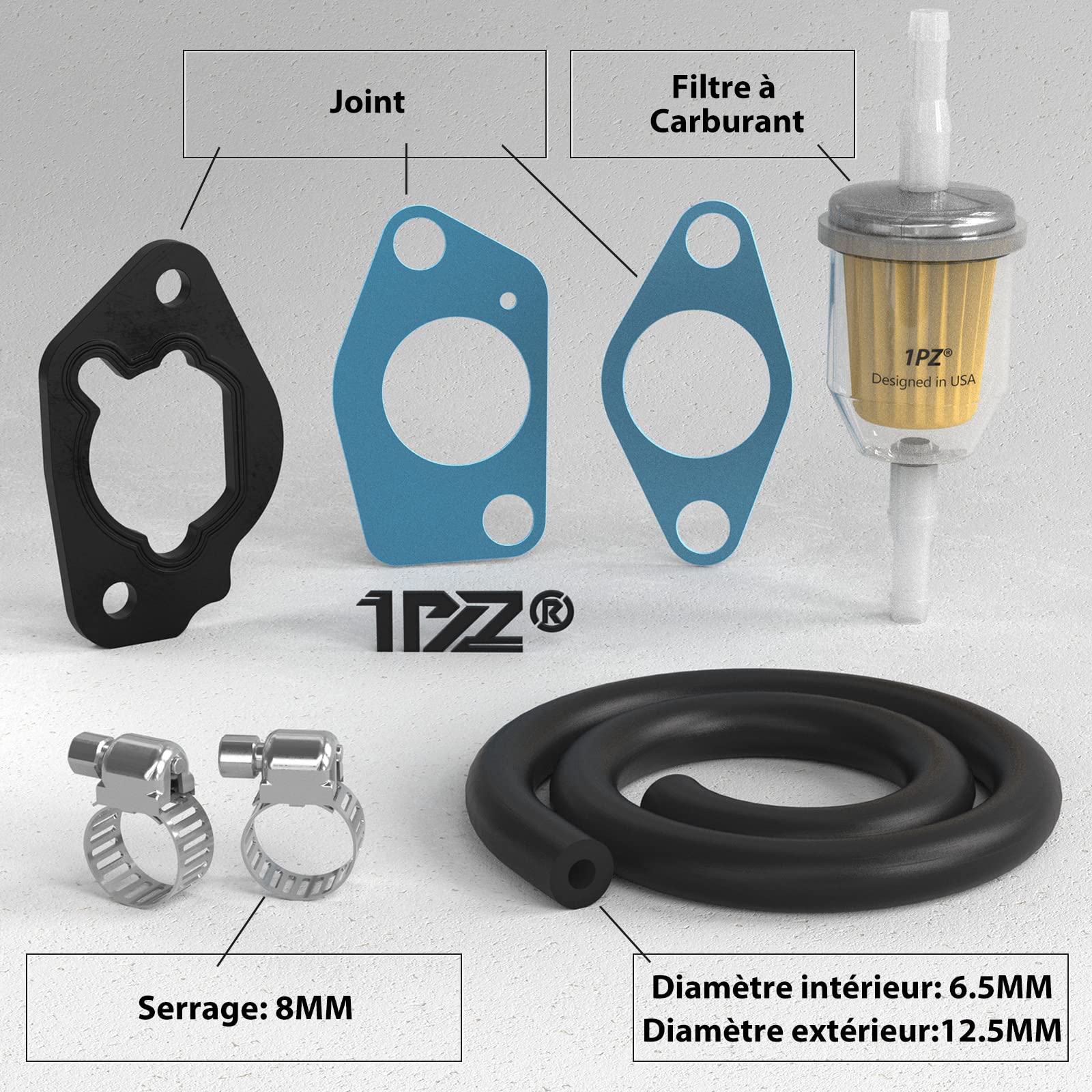 1PZ F6C-G39 Carburateur remplacement pour moteur Honda GX270 GX340 GX390 GX420 11HP 13HP 16HP Harbor Freight Predator 390cc 420cc Générateur tondeuse à gazon Go Kart 16100-ZE3-V01