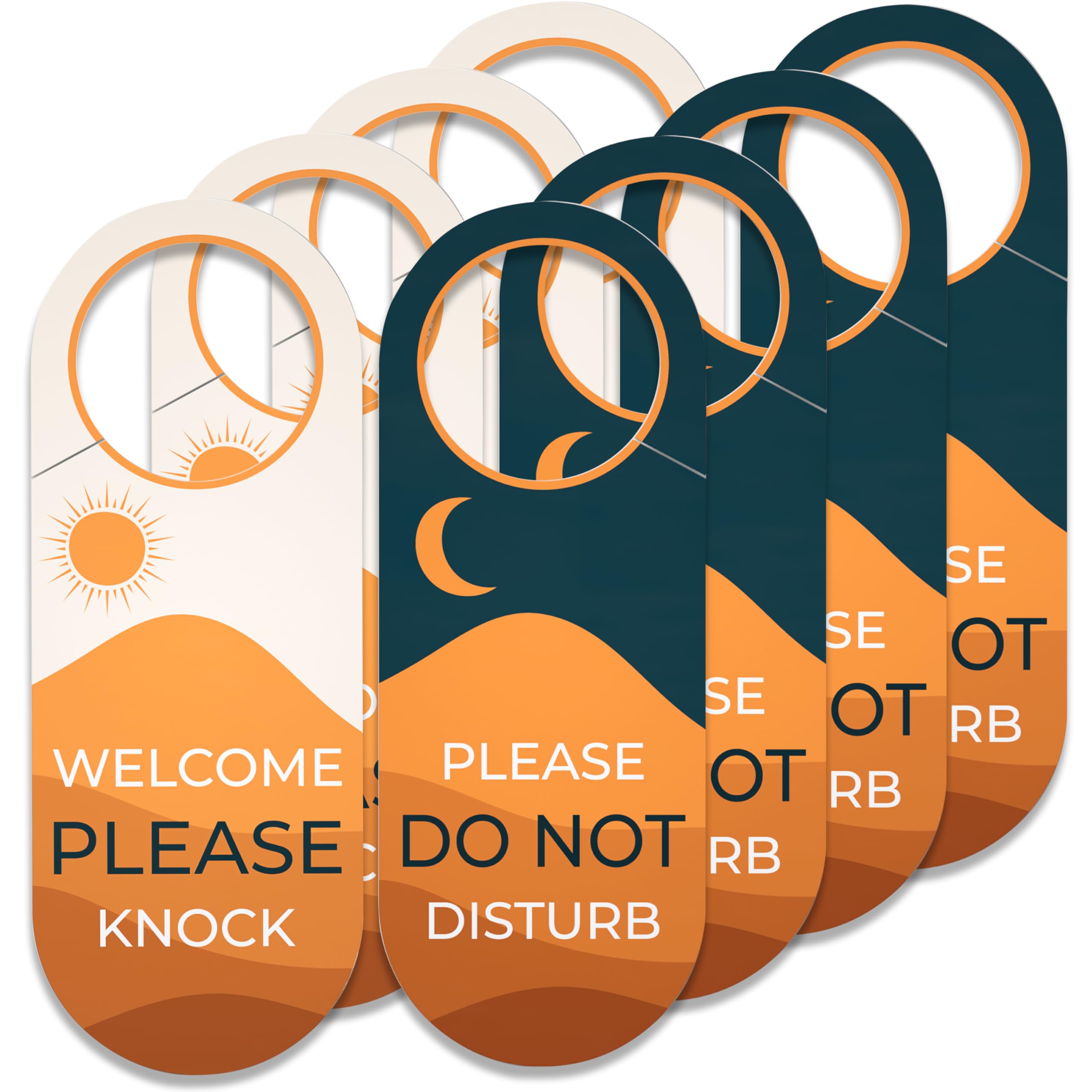 ASSURED SIGNS Do Not Disturb Door Sign Hanger, 9" by 3.5", 4 Pack | Universal Door Fit, Reversible Double-Sided, Durable Plastic, Enhance Privacy,