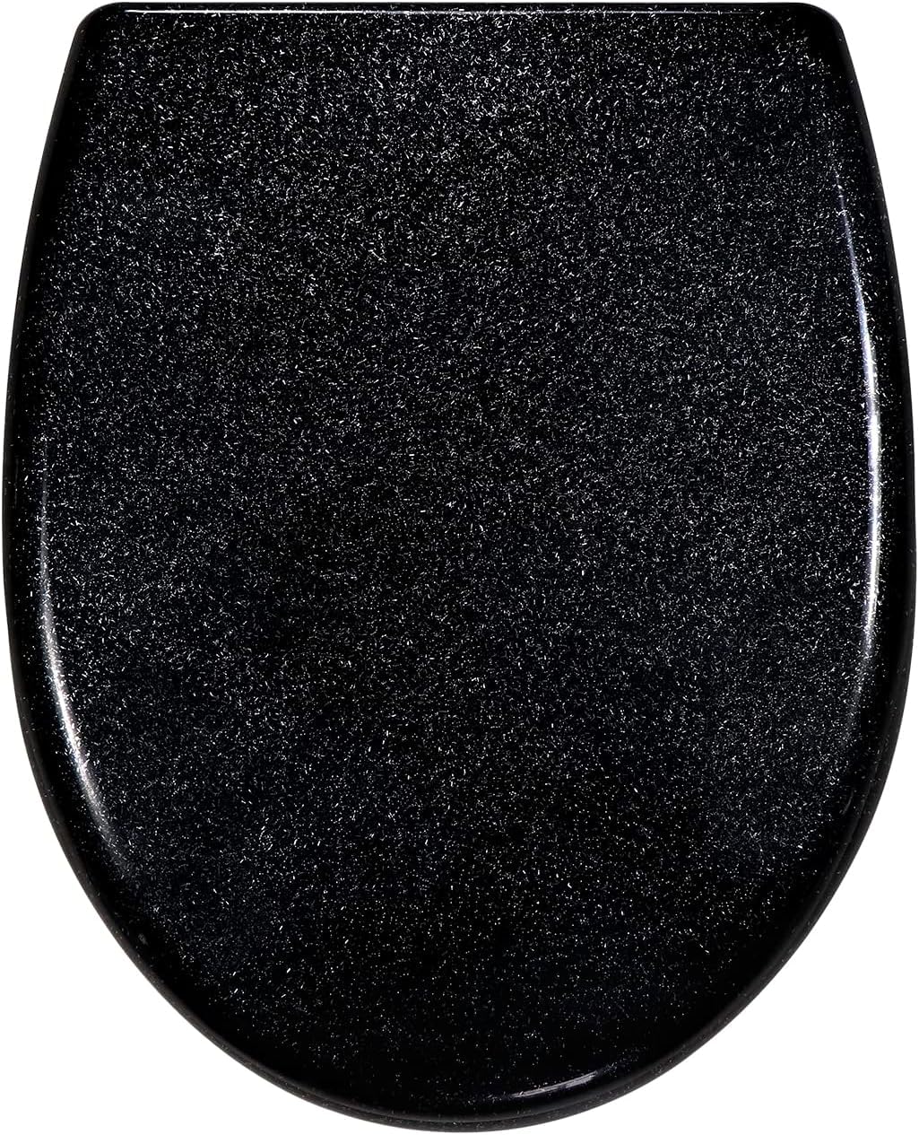 Fanmitrk Duroplast Toilet Seat Soft Close -Black Color,Quick Release Toilet Lid with Top Fixing(UF01-11XIN) — image 1