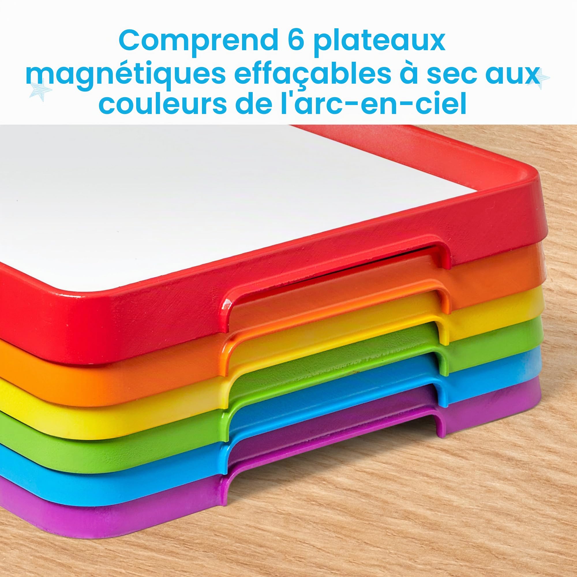 Learning Resources Ardoise Magnétique Effaçable A4 – Tableau Blanc pour Enfants – Activités Montessori, Écriture et Dessin – Fournitures Scolaires dès 3 Ans