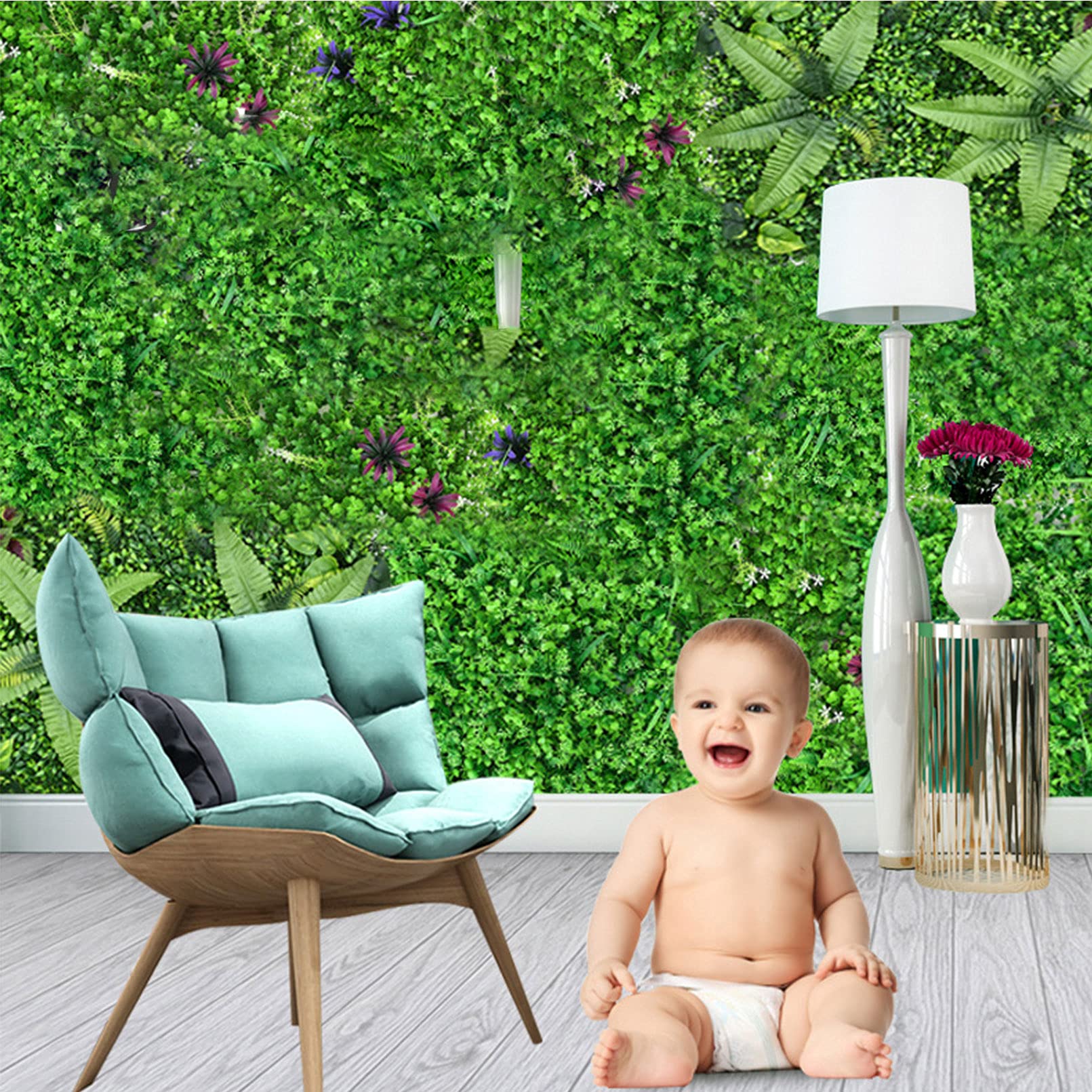 61 x 40 cm sztuczne panele bukszpanowe 4 szt. sztuczne ogrodzenie prywatności Sn do dekoracji ślubnych Topiary Hed ogród tło ściana ochronna.