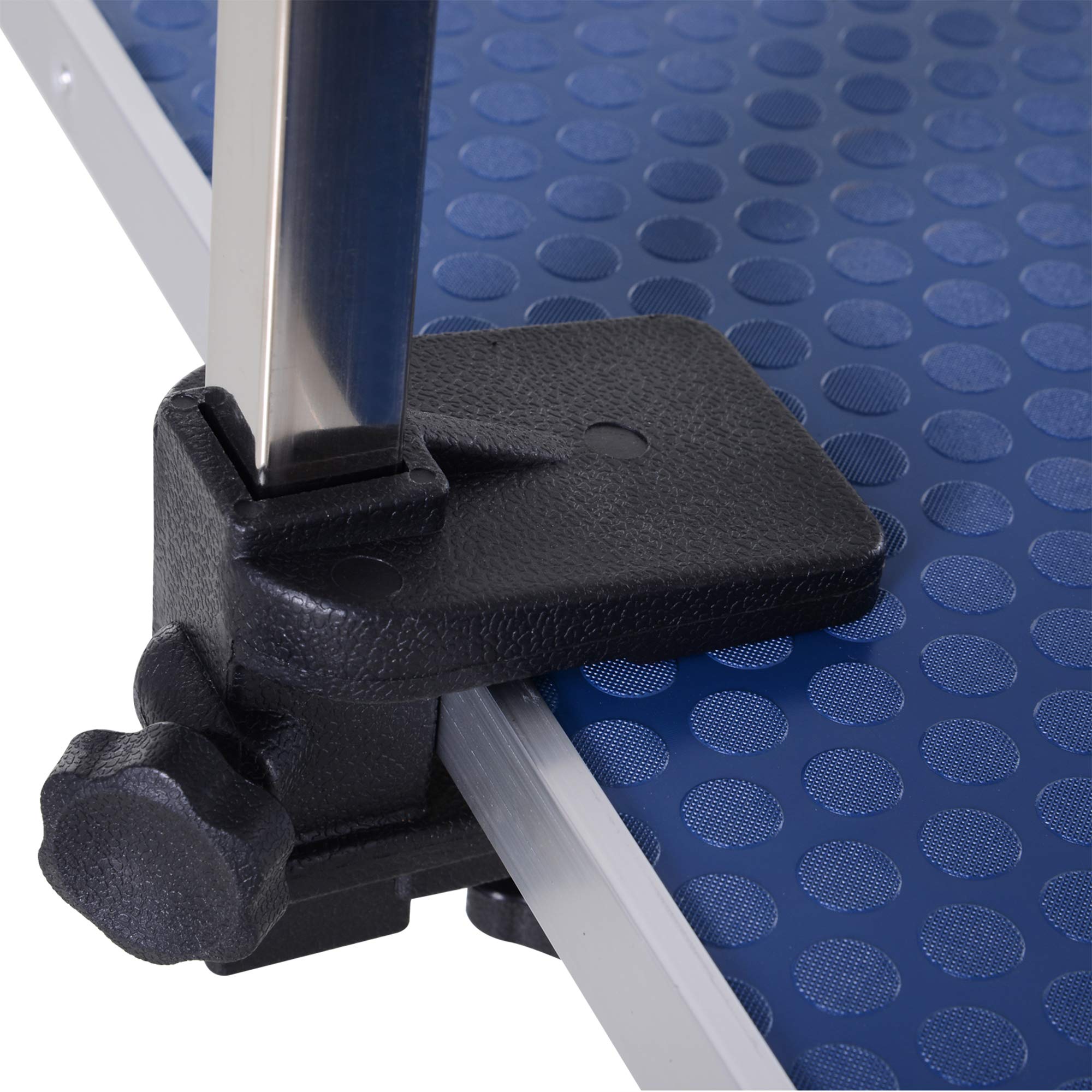 PawHut Conjunto para Mascotas Juego de Secador de Pelo para Perros 2800W y Mesa de Peluquería para Mascotas Plegable con Altura Ajustable 40x16x20 cm 107x60x170 cm Negro y Azul