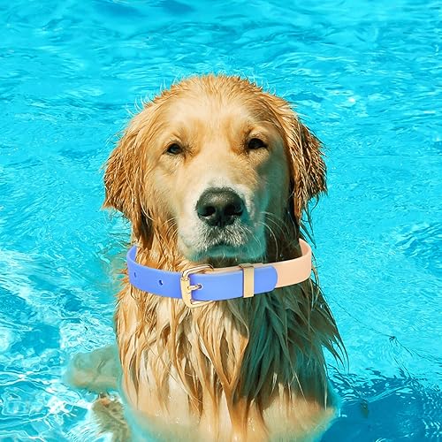 Miniatura 4 de HIIXHC Collares de perro impermeables, suaves, duraderos, fáciles de limpiar, ajustables de goma para perros pequeños, medianos y grandes