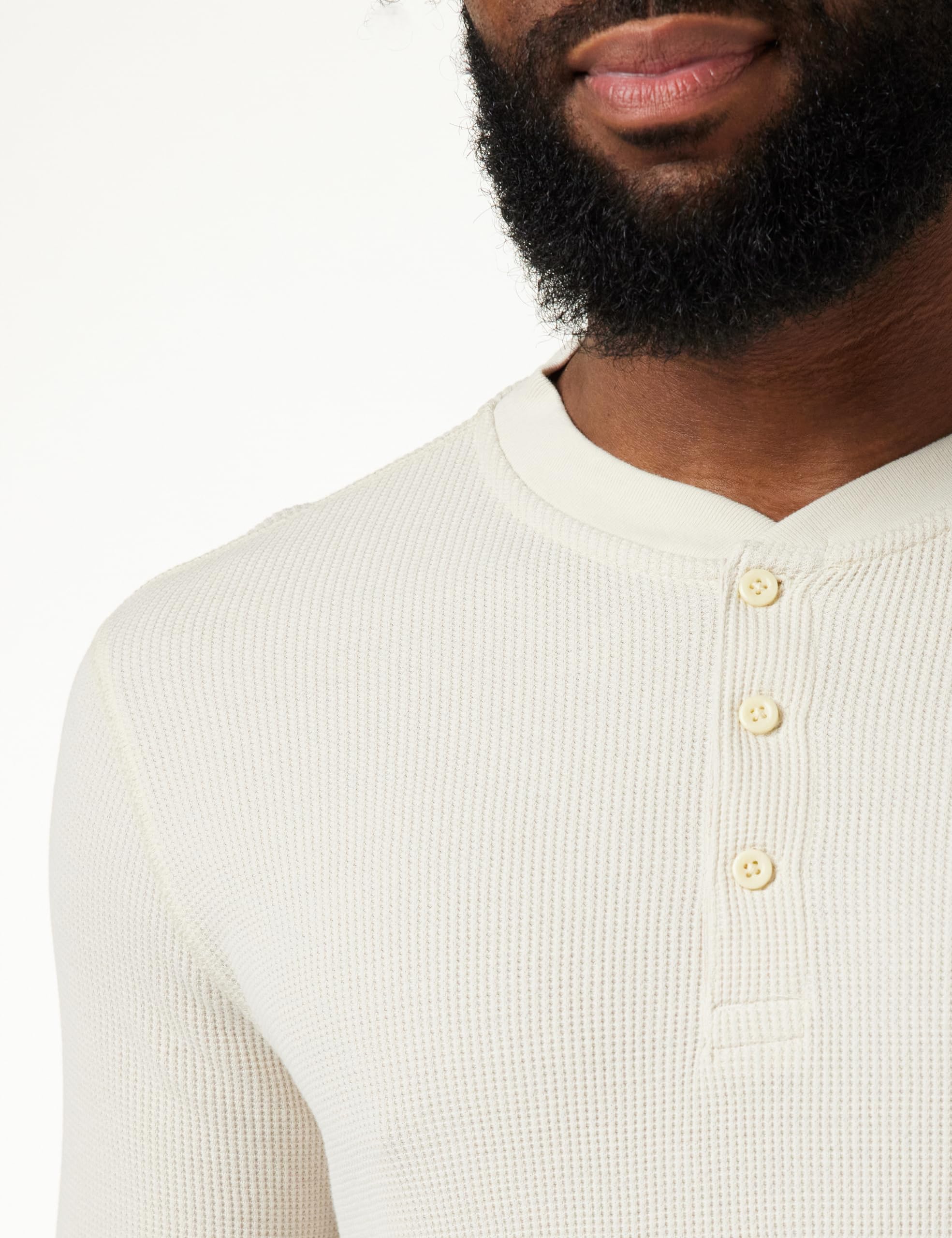 Levi's Long-Sleeve Thermal 3-Button Henley Camicia Uomo