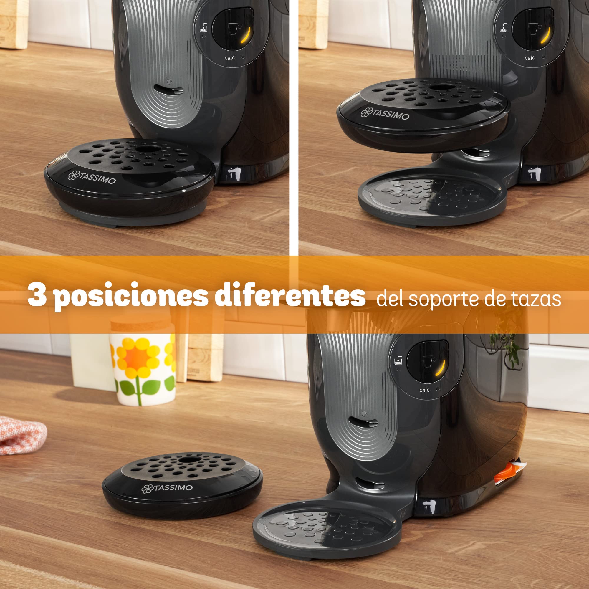 BOSCH máquina multibebida TASSIMO STYLE, TAS1102, hasta 70 bebidas, OneTouch, servicio individual, tamaño compacto, INTELLIBREW, negro
