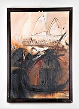 Generic Oil Painting With Wooden Frame - 68cm X 95cm, Landscape & Nature, Living Room Wall Art