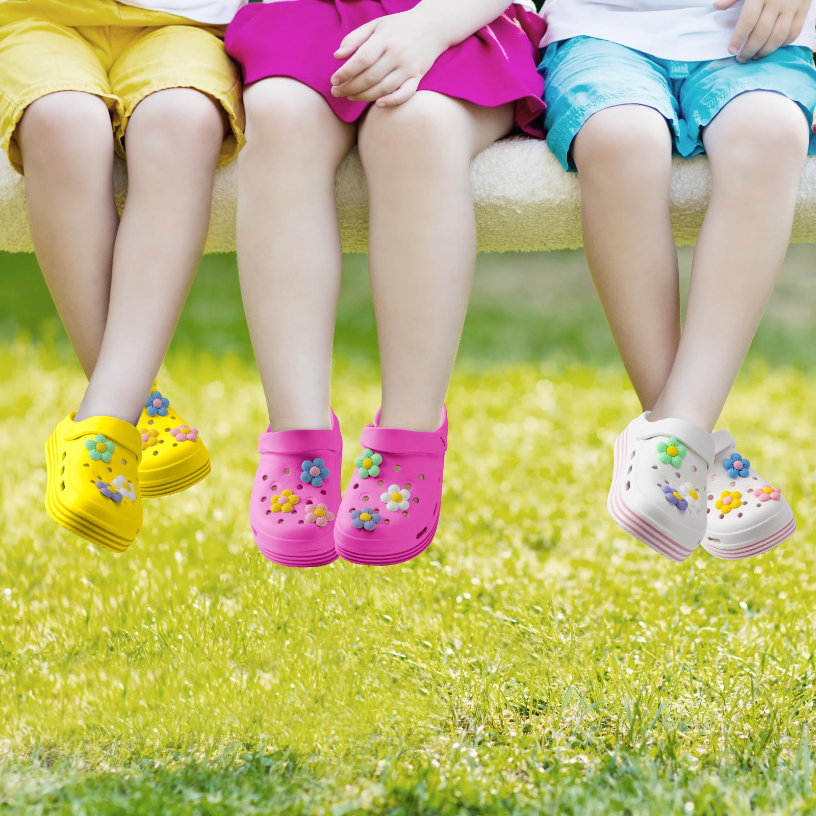 Adornos para Zapatos Crocs 22/30/100 Pines Decoración Sandalias Zueco Niñas Mujeres Niños