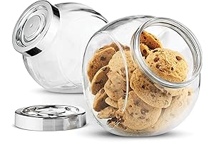 Pandora 75.5½ fl oz Airtight Glass Cookie Jar for Snacks