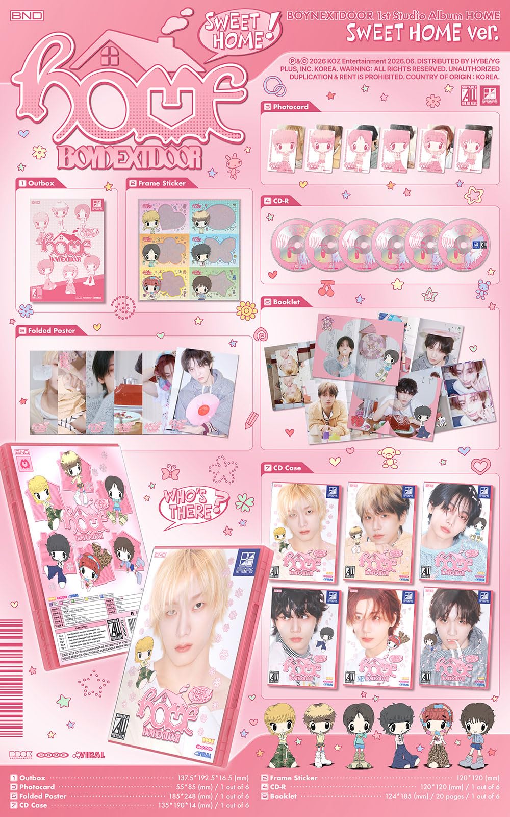 BOYNEXTDOOR HOME [SWEET HOME Ver.] 1er álbum de estudio