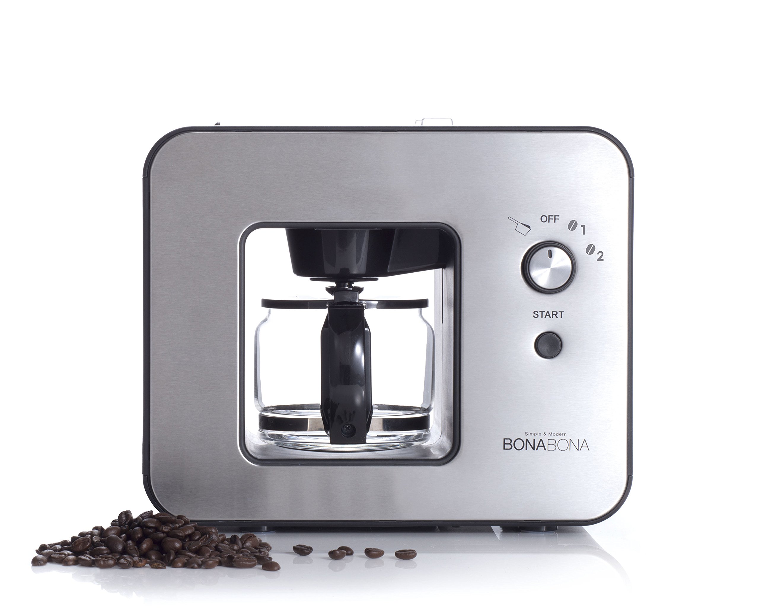 Amazon | CCP 【BONABONA】 全自動ミル付きコーヒーメーカー(保温機能  