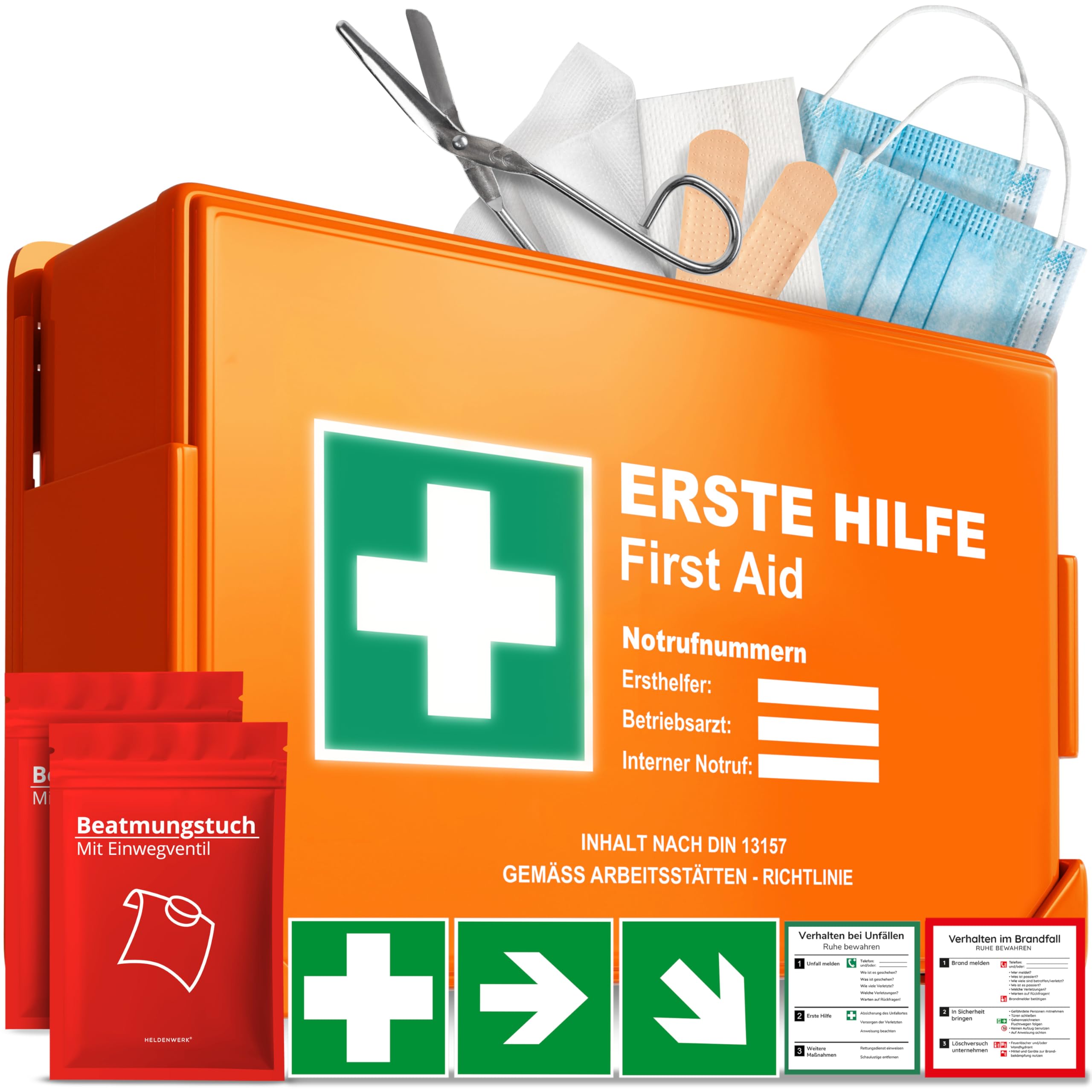 HELDENWERK Erste-Hilfe-Kasten DIN 13157