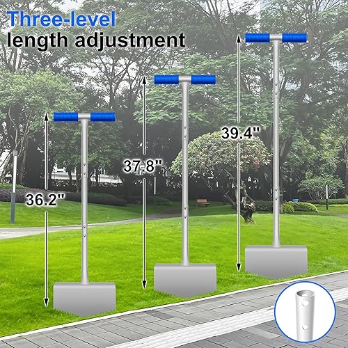 Miniatura 7 de Herramienta de cortacésped con agarre en T y diente de sierra, herramienta manual para bordear césped, pala de bordes, bordeadora de césped para