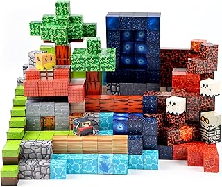 Magnetic Building Block Toy - 144PSC 0.8in Stacking Construction Set to Cultivate STEM Skills for Boys and· Girls 6 7 8 9 Christmas Birthday