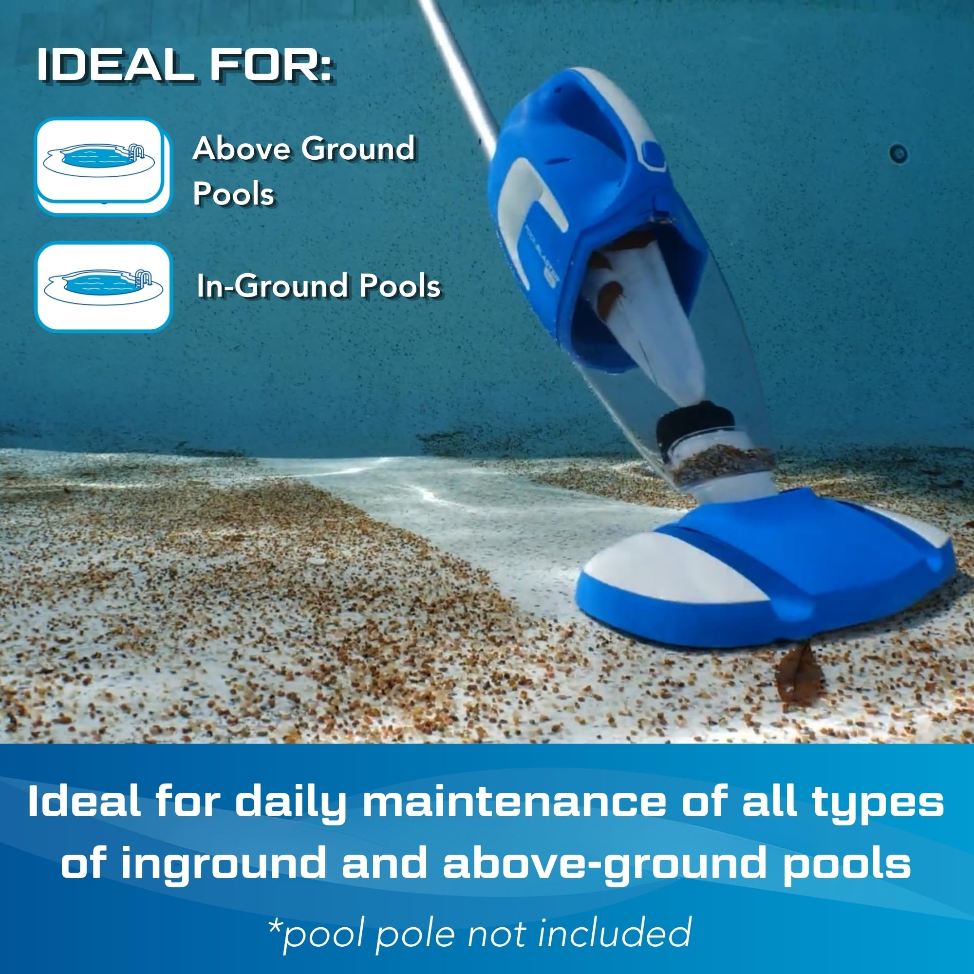 POOL BLASTER Aspirateur de piscine sans fil 200E