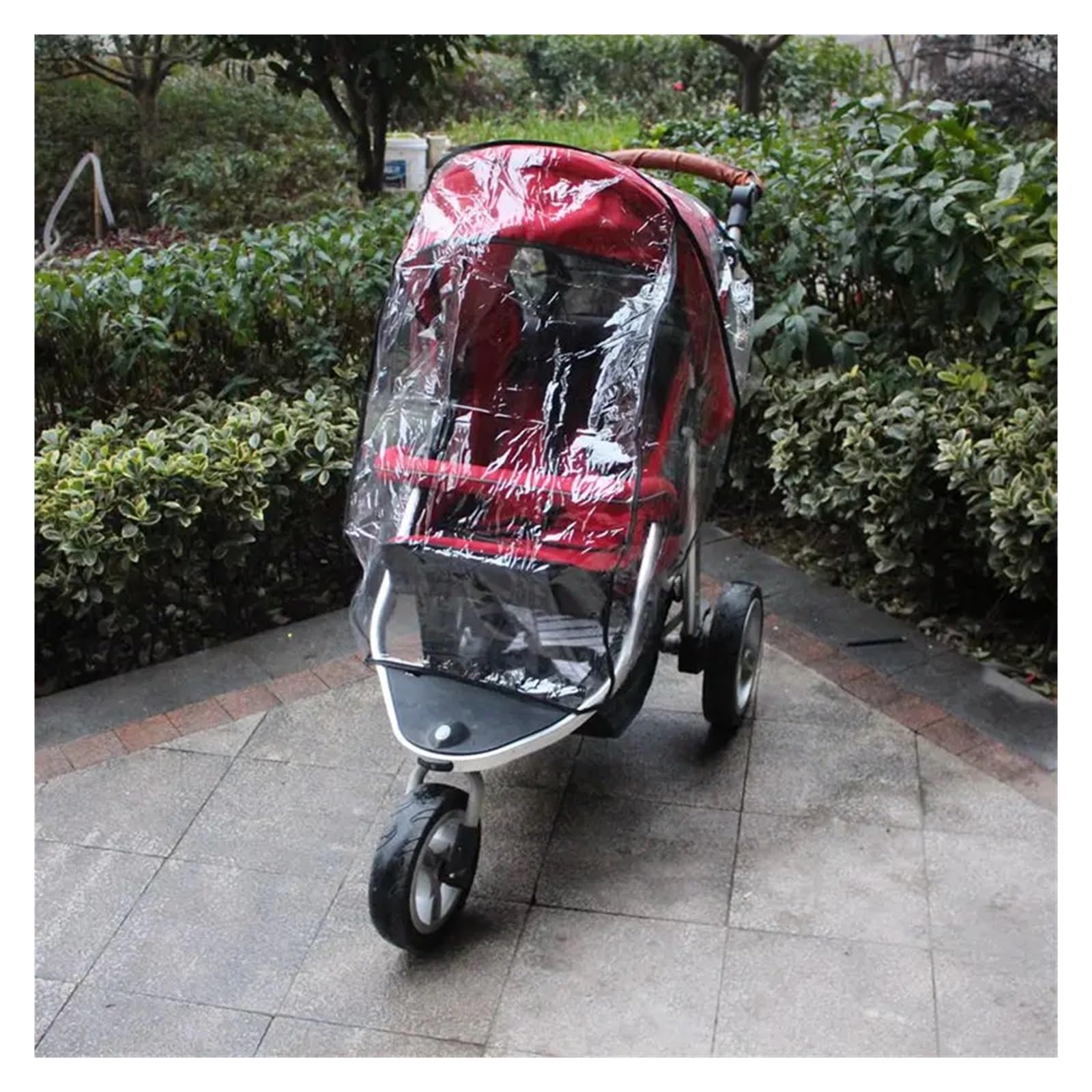 Copertura antipioggia in PVC for passeggino | scenario di utilizzo: protezione universale da pioggia, vento e neve