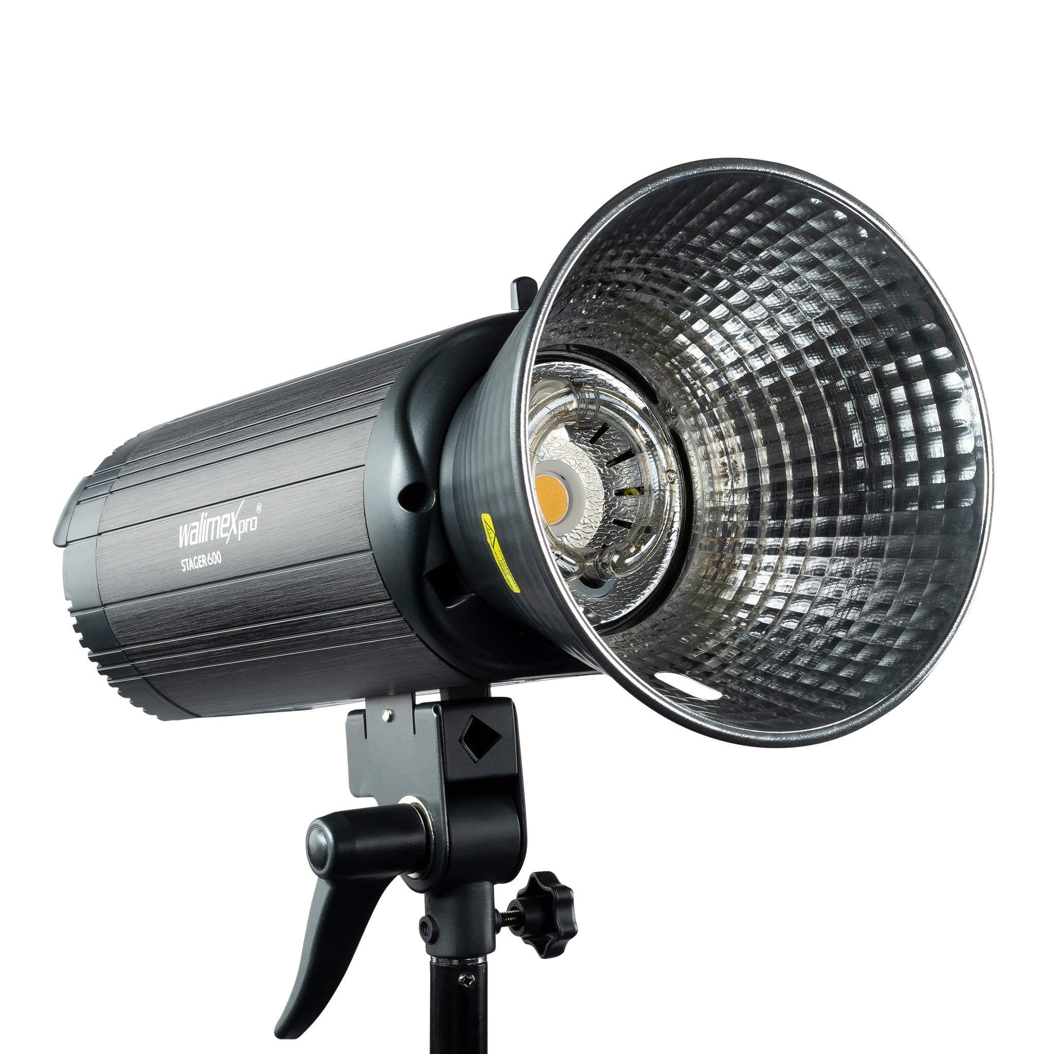 Walimex pro Campaigner 600 HS Studioblitz mit integriertem 2,4 GHz Empfänger, Blitzgerät 600 Ws mit Reflektor, Fotoblitz mit schneller Abbrennzeit, LED-Einstelllicht und Bedienpanel