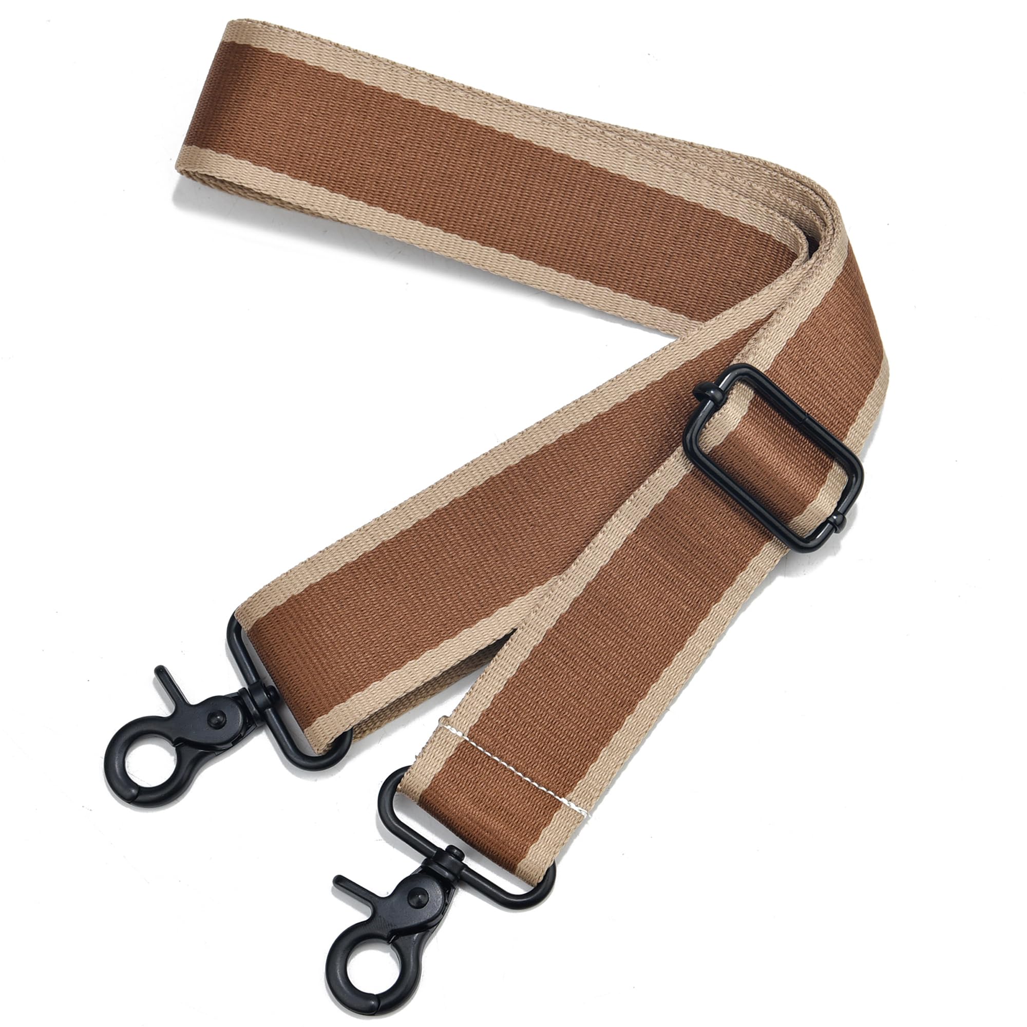 Wide Purse Strap Adjustable Replacement Crossbody Bag Strap Silver Hardware Shoulder Straps