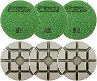 Vista 20 de DT-DIATOOL Almohadillas de Pulido de Piso de Diamante con Enlace de Resina para Piso de Terrazo Diámetro 4 Pulgadas Grano 200 Paquete de 6