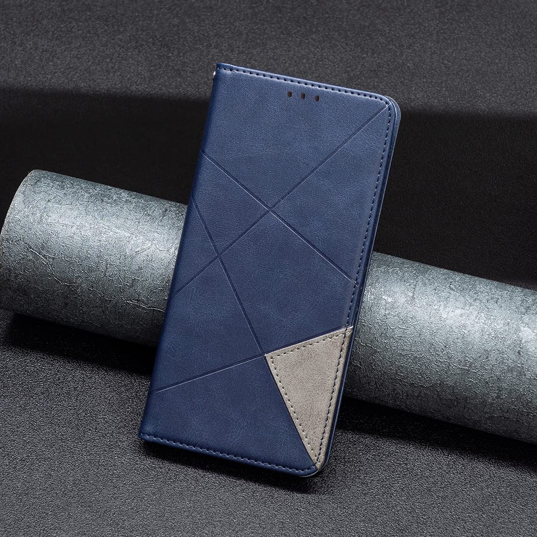 BORYA Lederhülle Für Nokia G42 5G - PU Leder Mit TPU Bumper, Kartenfächer & Ständerfunktion, Blau