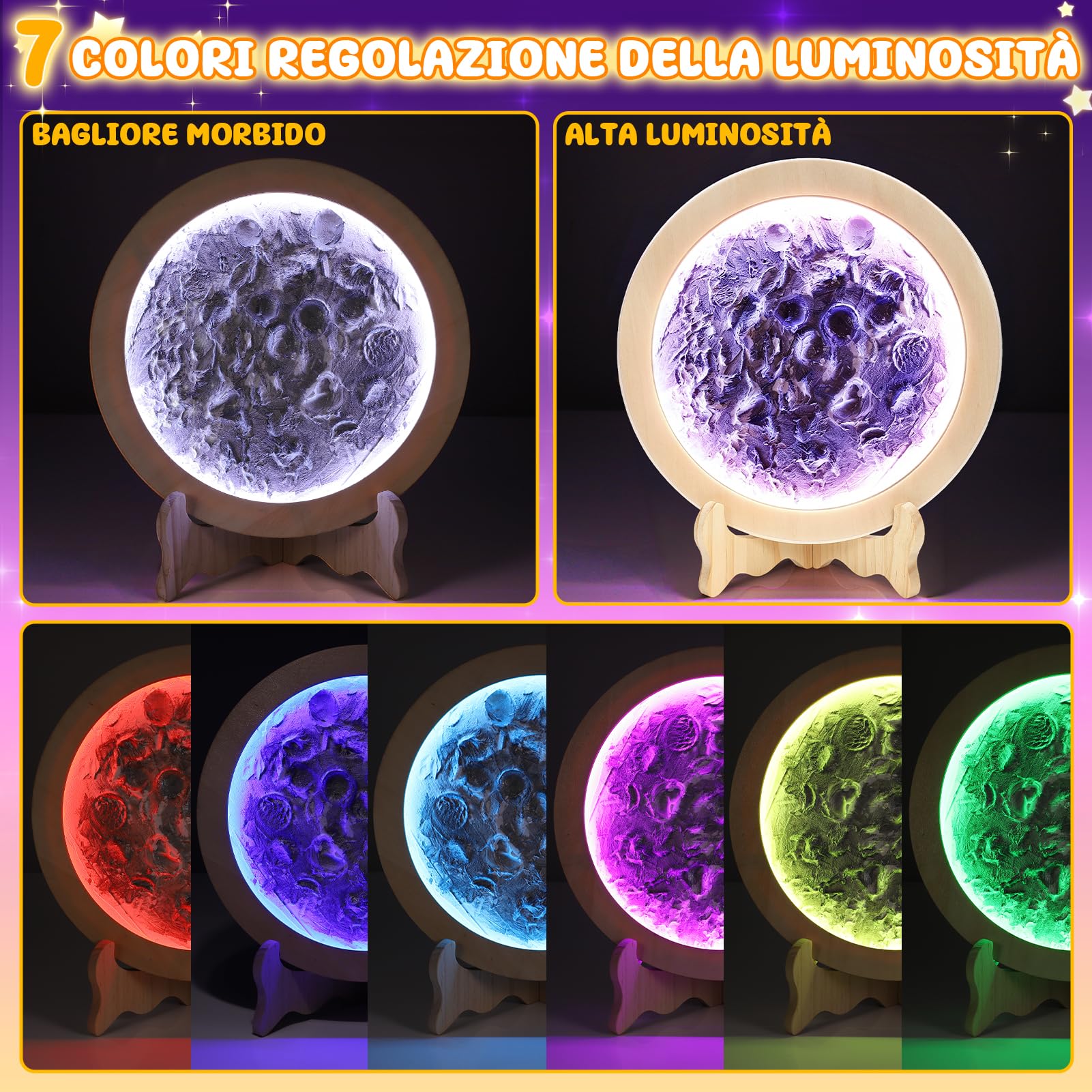 Toyzey Set fai da te per bambini dai 6 7 8 9 10 anni, regalo per ragazze 10 11 12 anni, lampada a luna, per ragazzi 6 – 8 anni, luce notturna per bambini a partire da 8 – 12 anni, regalo di compleanno