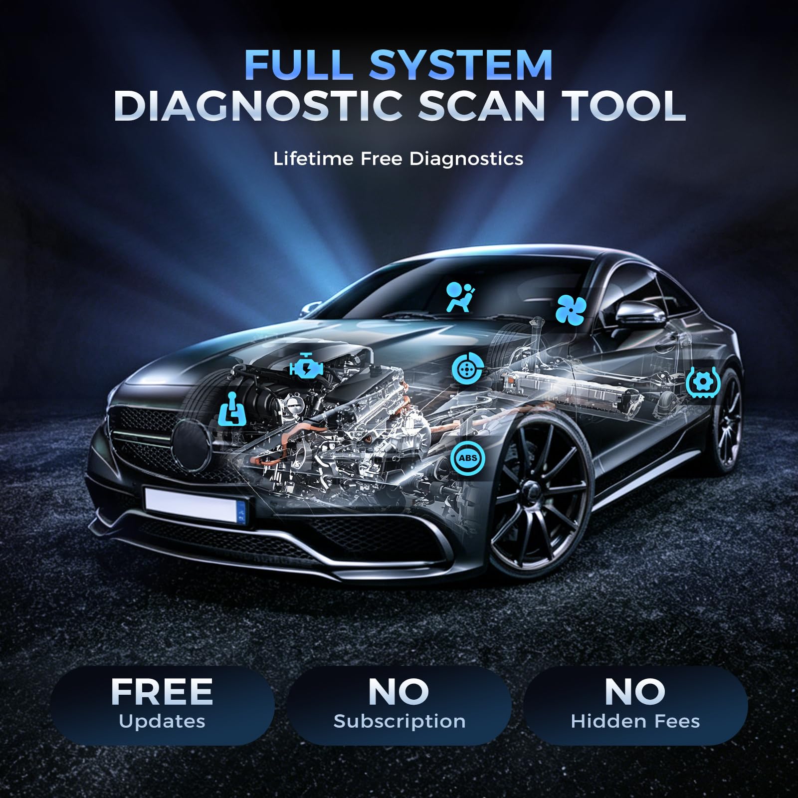 mucar Urządzenie diagnostyczne OBD2, 892BT urządzenie diagnostyczne do samochodu, z 34 funkcjami resetowania i pełną diagnostyką systemu, automatyczne urządzenie diagnostyczne do kodowania ECU/BI