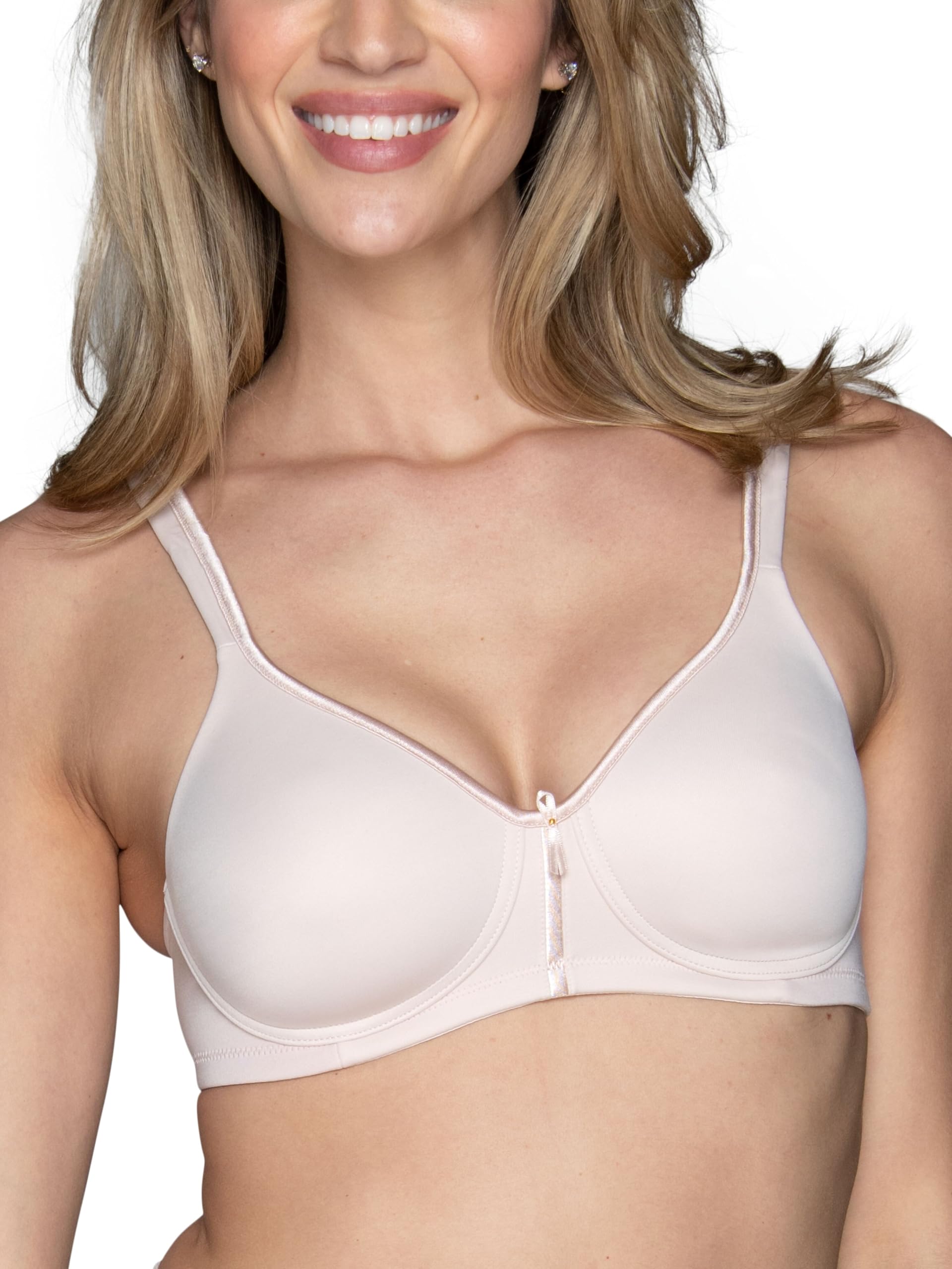 Vanity Fair Women's Bra with 2-Way Convertible Straps, Body Caress Full Coverage, Lightly Lined Cups Up to Dd
