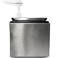 Vista 2 de Carlisle FoodService Products Centro de condimentos de riel de condimentos con 2 bombas estándar para estaciones de servicio, restaurantes y comida