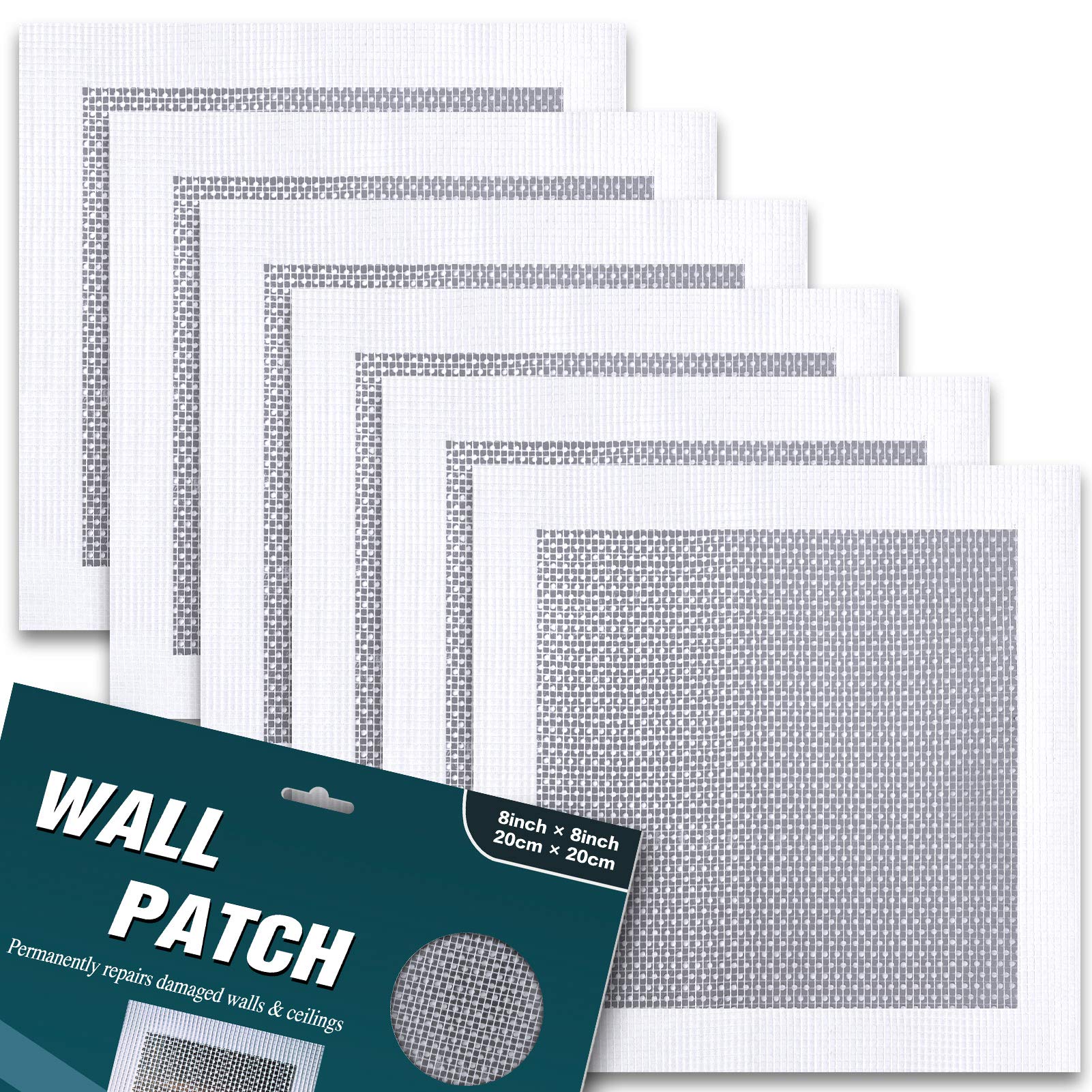 Buy 6 Pcs Drywall Repair Patch, Self Adhesive Fiberglass Wall Repair