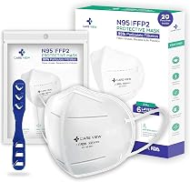 Careview Non Woven Fabric Reusable Face Mask (White, Without Valve, Pack of 20) for Unisex