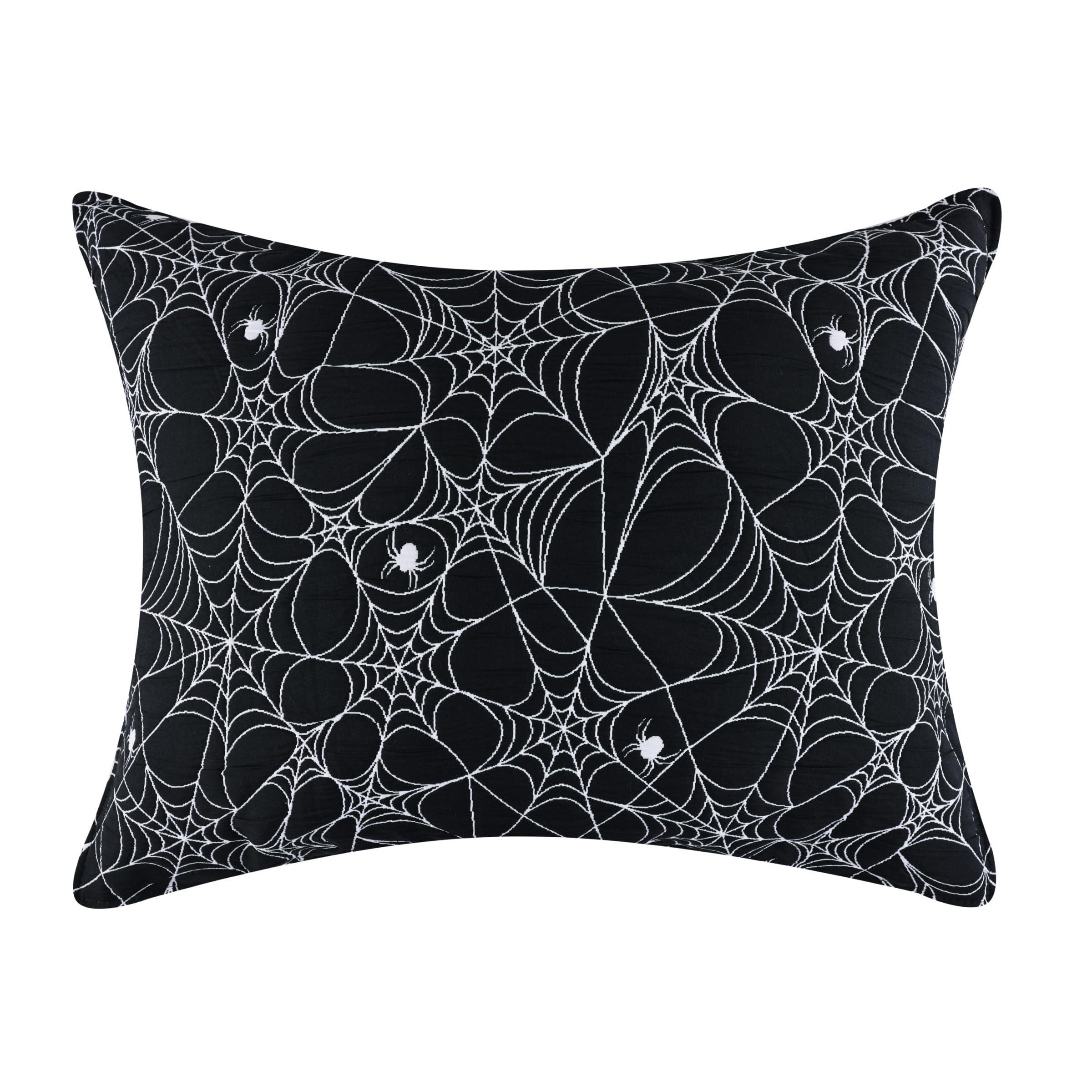 Greenland Home Fashions Novelty Halloween Pillow Sham, Standard, Spinderella