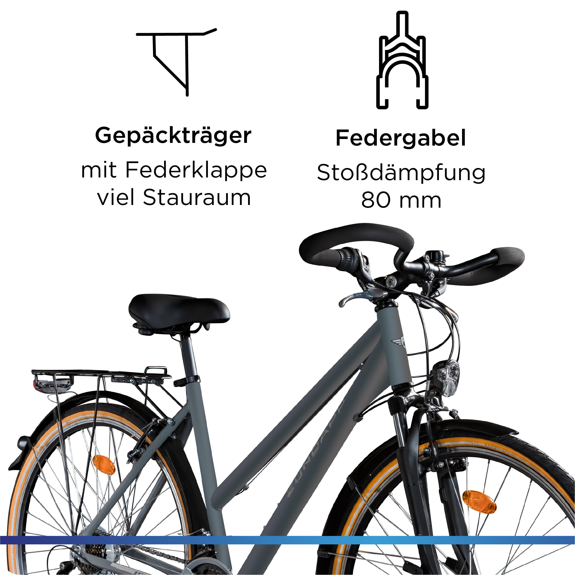 ZÜNDAPP T700 Trekkingrad Damen Herren 28 Zoll ab 160 cm Fahrrad Trekking Rad 21 Gang StVZO Trekkingbike