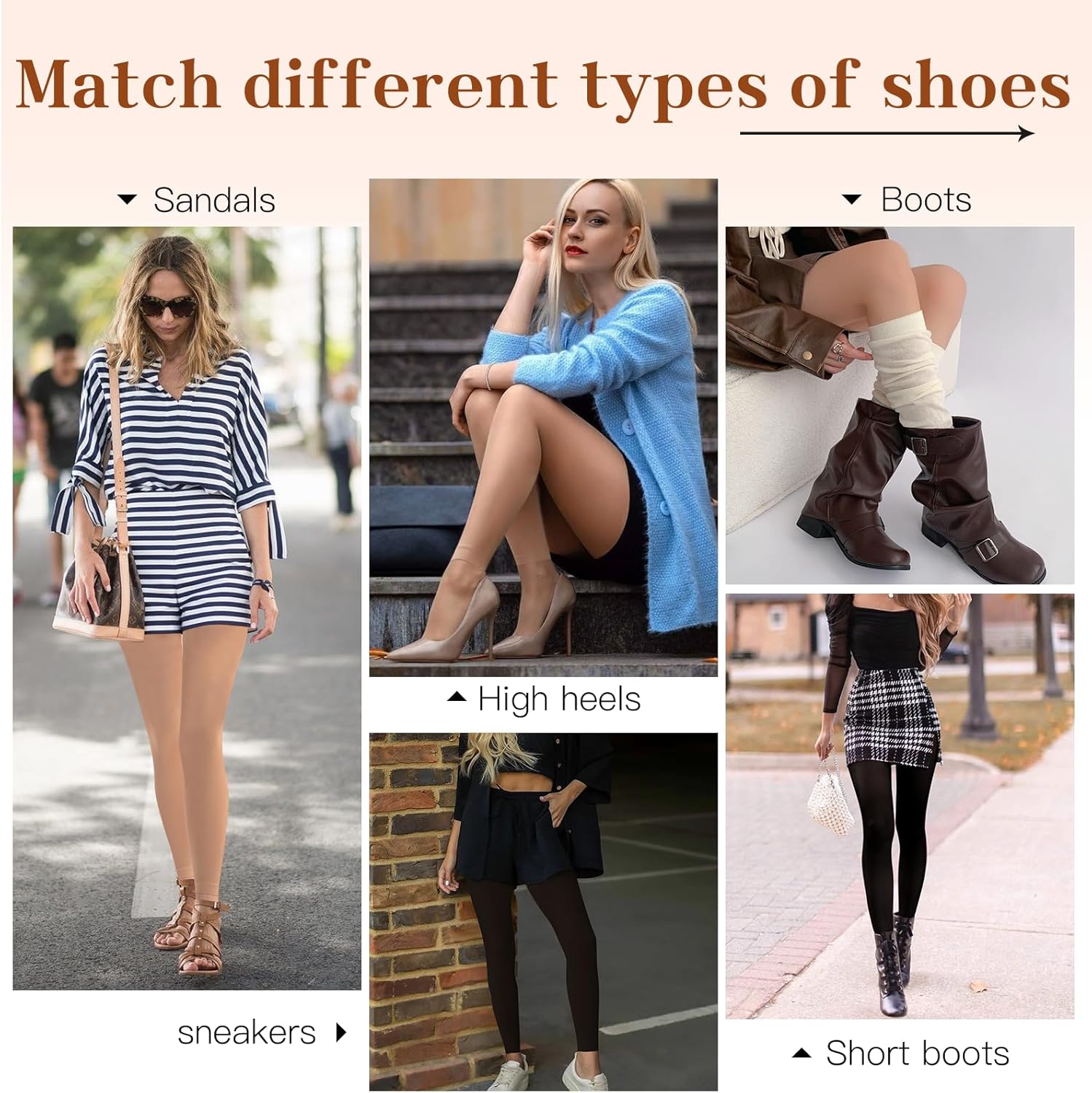 MANZI Footless Tights for Women Dance Tights 40 Denier Semi Opaque Pantyhose 2 Pairs - Image 6