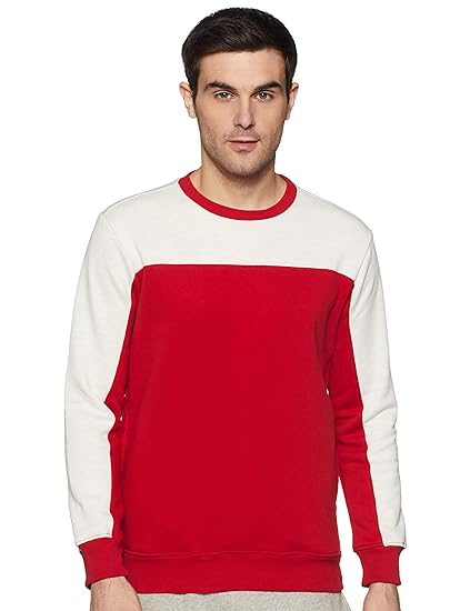 Men's Cotton Blend Crew Neck Sweatshirt