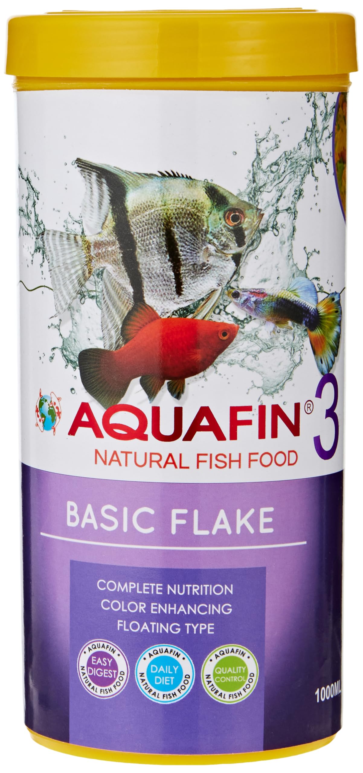 Kw Zone Aquafin Basic Flake Food 1000 ml