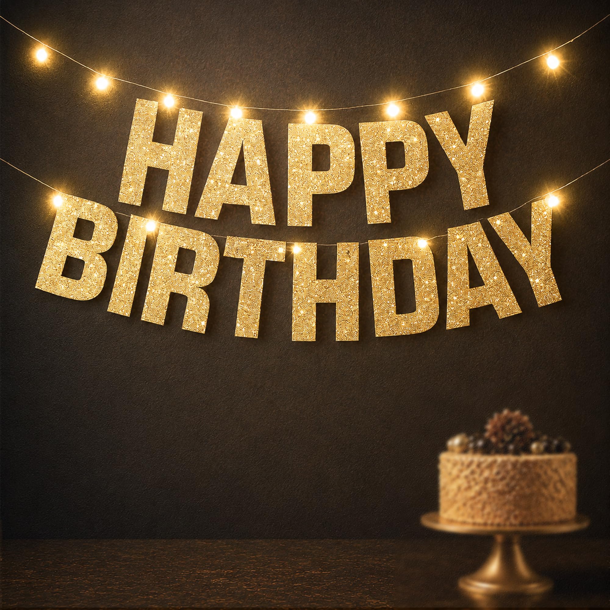 KatchOn Light Up Happy Birthday Sign for Birthday Decorations -10 Feet
