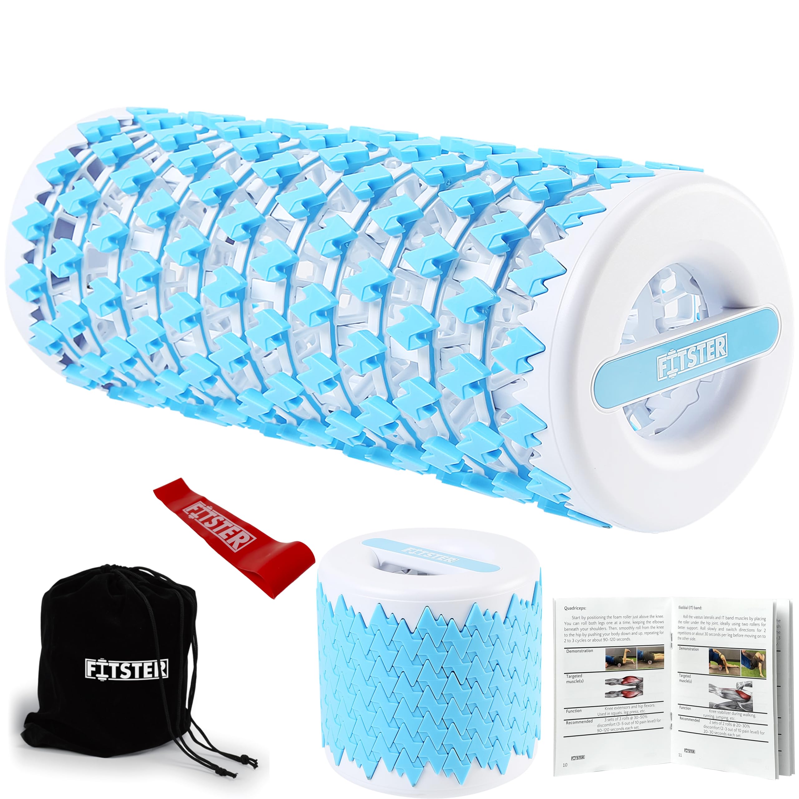 Collapsible Foam Roller for Exercise and Recovery (13 Inches), Easily  Portable at inches (Blue)