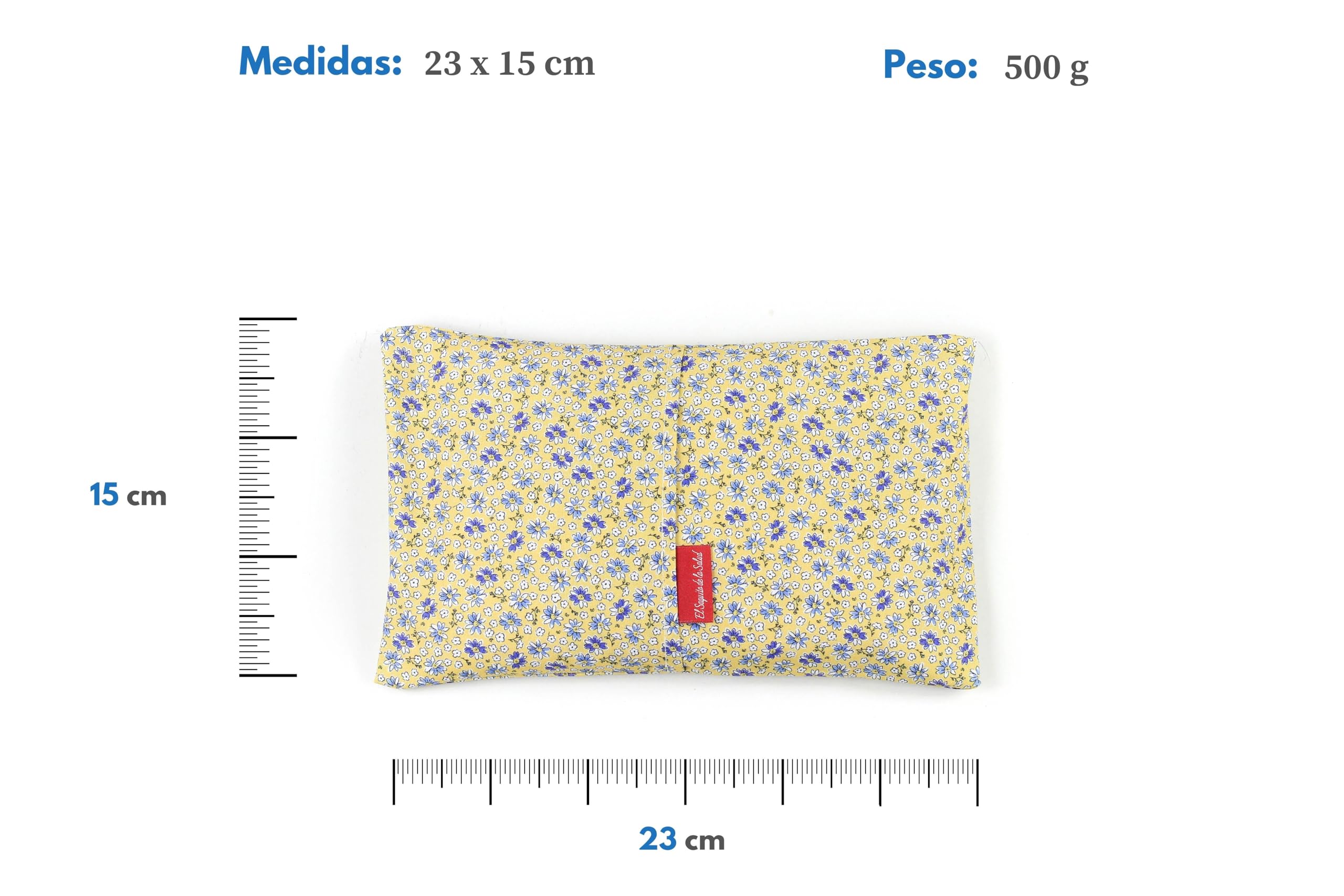 Saco Térmico de Semillas para microondas Aroma Lavanda, Azahar o Romero para aplicar Calor seco Natural 100% Algodón Jardín (Lavanda, S (23 x 15 x 2 CM con Funda))