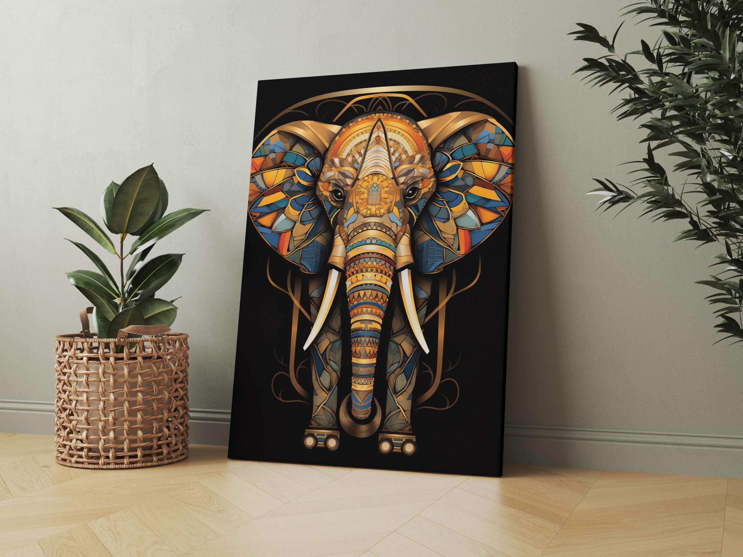 BRANDCOM Modern Art Wall Painting For Wall Decoration Canvas Wall Painting For Home Decor, Living Room, Bedroom, Office Hotel (22x34 inch CH-MA16) 2