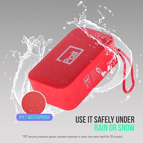 Miniatura 6 de Pall Power Go - Altavoces Bluetooth, altavoz inalámbrico verdadero, altavoz impermeable para ducha, tiempo de reproducción de 10 horas, Bluetooth